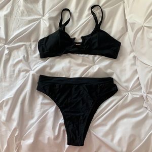 Black 2 piece bikini set
